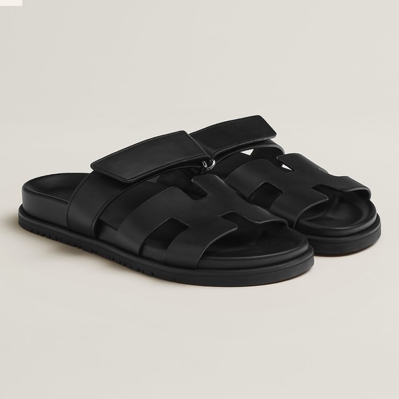NWT - Authentic- Never Worn- Hermes Chypre Women sandal, noir; Size: … - Picture 1 of 14